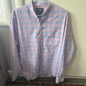Bonobos Pink and Blue Casual Button Down Shirt